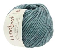 LANA GROSSA Landlust Winterwolle | Soffilo mit Yakfasern | Handstrickgarn aus 50% Schurwolle (Merino), 35% Baumwolle & 15% Yak | 50g Wolle zum Stricken & Häkeln | 70m Garn FB13