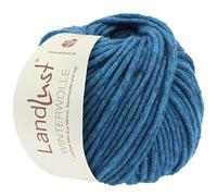 LANA GROSSA Landlust Winterwolle | Soffilo mit Yakfasern | Handstrickgarn aus 50% Schurwolle (Merino), 35% Baumwolle & 15% Yak | 50g Wolle zum Stricken & Häkeln | 70m Garn FB15