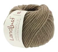 LANA GROSSA Landlust Winterwolle | Soffilo mit Yakfasern | Handstrickgarn aus 50% Schurwolle (Merino), 35% Baumwolle & 15% Yak | 50g Wolle zum Stricken & Häkeln | 70m Garn FB20
