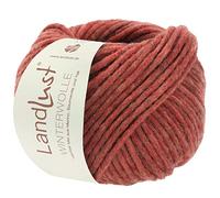 LANA GROSSA Landlust Winterwolle | Soffilo mit Yakfasern | Handstrickgarn aus 50% Schurwolle (Merino), 35% Baumwolle & 15% Yak | 50g Wolle zum Stricken & Häkeln | 70m Garn FB16