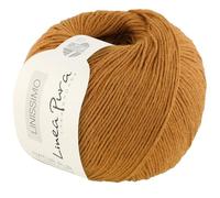 LANA GROSSA Linissimo | Leichtes, locker verzwirntes Baumwoll-Leinengarn | Handstrickgarn aus 50% Baumwolle & 50% Leinen | 50g Wolle zum Stricken & Häkeln | 187m Garn FB18