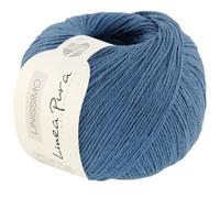 LANA GROSSA Linissimo | Leichtes, locker verzwirntes Baumwoll-Leinengarn | Handstrickgarn aus 50% Baumwolle & 50% Leinen | 50g Wolle zum Stricken & Häkeln | 187m Garn FB12