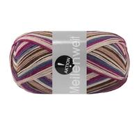 LANA GROSSA Meilenweit 100 Aktion | Sockenklassiker, bedruckt und waschmaschinenfest | Handstrickgarn aus 75% Schurwolle & 25% Polyamid | 100g Wolle zum Stricken & Häkeln | 420m Garn FB 3026