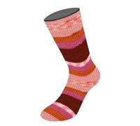 LANA GROSSA Meilenweit 100 Aktion | Sockenklassiker, bedruckt und waschmaschinenfest | Handstrickgarn aus 75% Schurwolle & 25% Polyamid | 100g Wolle zum Stricken & Häkeln | 420m Garn FB 3014