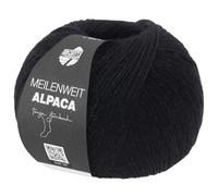LANA GROSSA Meilenweit 100 Alpaca | Kuschelweiches Alpaka-Sockengarn, im Wollprogramm bis 30°C | Handstrickgarn aus 70% Alpaka & 30% Polyamid | 100g Wolle zum Stricken & Häkeln | 420m Garn FB2016