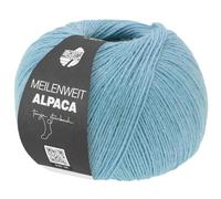 LANA GROSSA Meilenweit 100 Alpaca | Kuschelweiches Alpaka-Sockengarn, im Wollprogramm bis 30°C | Handstrickgarn aus 70% Alpaka & 30% Polyamid | 100g Wolle zum Stricken & Häkeln | 420m Garn FB2009