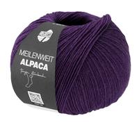 LANA GROSSA Meilenweit 100 Alpaca | Kuschelweiches Alpaka-Sockengarn, im Wollprogramm bis 30°C | Handstrickgarn aus 70% Alpaka & 30% Polyamid | 100g Wolle zum Stricken & Häkeln | 420m Garn