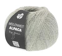 LANA GROSSA Meilenweit 100 Alpaca | Kuschelweiches Alpaka-Sockengarn, im Wollprogramm bis 30°C | Handstrickgarn aus 70% Alpaka & 30% Polyamid | 100g Wolle zum Stricken & Häkeln | 420m Garn FB2013