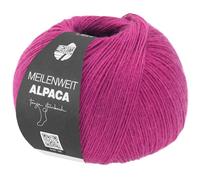 LANA GROSSA Meilenweit 100 Alpaca | Kuschelweiches Alpaka-Sockengarn, im Wollprogramm bis 30°C | Handstrickgarn aus 70% Alpaka & 30% Polyamid | 100g Wolle zum Stricken & Häkeln | 420m Garn FB2002