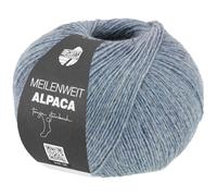 LANA GROSSA Meilenweit 100 Alpaca | Kuschelweiches Alpaka-Sockengarn, im Wollprogramm bis 30°C | Handstrickgarn aus 70% Alpaka & 30% Polyamid | 100g Wolle zum Stricken & Häkeln | 420m Garn FB2011
