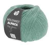 LANA GROSSA Meilenweit 100 Alpaca | Kuschelweiches Alpaka-Sockengarn, im Wollprogramm bis 30°C | Handstrickgarn aus 70% Alpaka & 30% Polyamid | 100g Wolle zum Stricken & Häkeln | 420m Garn FB2012