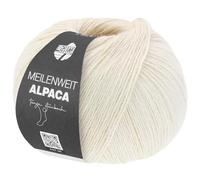 LANA GROSSA Meilenweit 100 Alpaca | Kuschelweiches Alpaka-Sockengarn, im Wollprogramm bis 30°C | Handstrickgarn aus 70% Alpaka & 30% Polyamid | 100g Wolle zum Stricken & Häkeln | 420m Garn FB2008