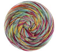 LANA GROSSA Meilenweit 100 Confettini | Sockenklassiker, bedruckt und waschmaschinenfest | Handstrickgarn aus 80% Schurwolle (Merino) & 20% Polyamid | 100g Wolle zum Stricken & Häkeln | 400m Garn