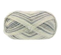 Lana Grossa Meilenweit 100 Denim Mix Garn 4656 Silber grau/ecru/hell/mittel/dunkel grau