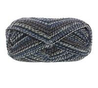 Lana Grossa MEILENWEIT 150 g DENIM MIX 6-fach Sockenwolle 390 m, Farbe:9642 - Hell-/Nachtblau/Schwarz/Weiß/Graubraun