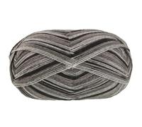 Lana Grossa MEILENWEIT 100 g Denim Mix zeitlose 4-fach Herren-Sockenwolle 420 m, Farbe:4661 - Hell-/Mittel-/Dunkelgrau/Taupe/Schwarz