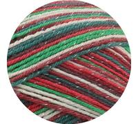 LANA GROSSA Meilenweit 100 Merino Christmas | Sockengarn aus Merino-Wolle, waschmaschinenfest | Handstrickgarn aus 80% Schurwolle & 20% Polyamid | 100g Wolle, Stricken & Häkeln | 420m Garn FB 6803