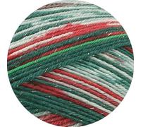 LANA GROSSA Meilenweit 100 Merino Christmas | Sockengarn aus Merino-Wolle, waschmaschinenfest | Handstrickgarn aus 80% Schurwolle & 20% Polyamid | 100g Wolle, Stricken & Häkeln | 420m Garn FB 6804