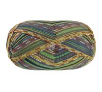 MEILENWEIT 100g Merino Extrafine Coccole 3807 - Terrakotta/Natur/Umbra/Petrol/Senfgelb/Maigrün/Dunkelgrau/-blau gestreift