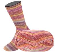 LANA GROSSA Meilenweit 100 Merino extrafine | Hochwertiges Sockengarn, waschmaschinenfest | Handstrickgarn aus 75% Schurwolle & 25% Polyamid | 100g Wolle, Stricken & Häkeln | 420m Garn FB3493