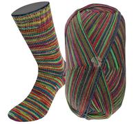 LANA GROSSA Meilenweit 100 Merino extrafine | Hochwertiges Sockengarn, waschmaschinenfest | Handstrickgarn aus 75% Schurwolle & 25% Polyamid | 100g Wolle, Stricken & Häkeln | 420m Garn FB6164