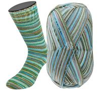 LANA GROSSA Meilenweit 100 Merino extrafine | Hochwertiges Sockengarn, waschmaschinenfest | Handstrickgarn aus 75% Schurwolle & 25% Polyamid | 100g Wolle, Stricken & Häkeln | 420m Garn FB6168