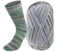 LANA GROSSA Meilenweit 100 Merino extrafine | Hochwertiges Sockengarn, waschmaschinenfest | Handstrickgarn aus 75% Schurwolle & 25% Polyamid | 100g Wolle zum Stricken & Häkeln | 420m Garn