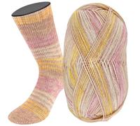 Meilenweit 100 Merino Extrafine Luna 4111 beige/camel/rosa/gelb