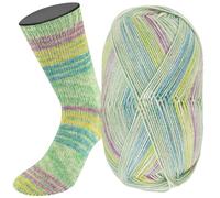 LANA GROSSA Meilenweit 100 Merino extrafine Luna | Hochwertiges Sockengarn, waschmaschinenfest | Handstrickgarn aus 75% Schurwolle & 25% Polyamid | 100g Wolle, Stricken & Häkeln | 420m Garn FB4112