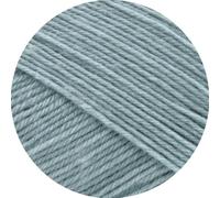 Lana Grossa Meilenweit 100 Merino Extrafein Uni 2420 Graublau 100g