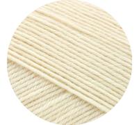 Lana Grossa Meilenweit 100 Merino Extrafine Uni Garn 2425 Hell Beige
