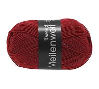 LANA GROSSA Meilenweit 100 | Sockenklassiker, uni und bedruckt, waschmaschienenfest | Handstrickgarn aus 80% Schurwolle & 20% Polyamid | 100g Wolle zum Stricken & Häkeln | 420m Garn FB161