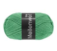 LANA GROSSA Meilenweit 100 | Sockenklassiker, uni und bedruckt, waschmaschienenfest | Handstrickgarn aus 80% Schurwolle & 20% Polyamid | 100g Wolle zum Stricken & Häkeln | 420m Garn FB1393