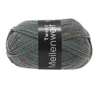Lana Grossa Meilenweit 100 Tweed 160 Grau/Bunt 100g