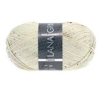 LANA_GROSSA_Meilenweit_Tweed:Fb. 106 rohweiss | Meilenweit Tweed - Sockenwolle waschmaschinenfest, garantiert filzfrei, - LANA GROSSA