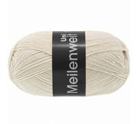 LANA GROSSA Meilenweit 100 | Sockenklassiker, uni und bedruckt, waschmaschienenfest | Handstrickgarn aus 80% Schurwolle & 20% Polyamid | 100g Wolle zum Stricken & Häkeln | 420m Garn FB1391