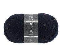 LANA GROSSA Meilenweit 100 | Sockenklassiker, uni und bedruckt, waschmaschienenfest | Handstrickgarn aus 80% Schurwolle & 20% Polyamid | 100g Wolle zum Stricken & Häkeln | 420m Garn FB112