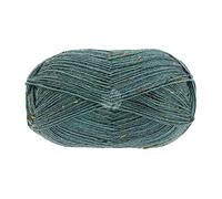 Lana Grossa Handstrickgarn Meilenweit 100 Tweed – 80% Schurwolle/20% Polyamid, 100g FB166 Graugrün