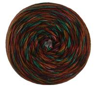 LANA GROSSA Meilenweit 100 Sooty | Extrafeines Merinogarn im klassischen hand-dyed Verfahren | Handstrickgarn aus 75% Schurwolle & 25% Polyamid | 100g Wolle zum Stricken & Häkeln | 400m Garn FB 6221