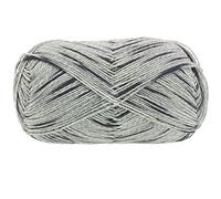 Lana Grossa - Meilenweit 100g Denim Mix Black 4657 silbergrau hellgrau anthrazit 100 g