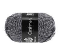 LANA GROSSA Meilenweit 50g Cashmere | Sockenklassiker, waschmaschinenfest | Handstrickgarn aus 70% Schurwolle (superwash), 25% Polyamid & 5% Kaschmir | 50g Wolle zum Stricken & Häkeln | 210m Garn FB7