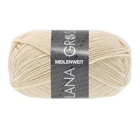 LANA GROSSA Meilenweit 50g | Sockenklassiker, waschmaschinenfest | Handstrickgarn aus 80% Schurwolle & 20% Polyamid | 50g Wolle zum Stricken & Häkeln | 210m Garn FB 1417