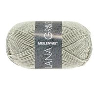 Lana Grossa Sockenwolle Meilenweit Uni 4-fach natur meliert