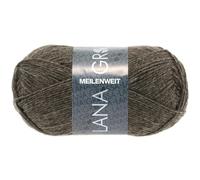 LANA GROSSA Meilenweit 50g | Sockenklassiker, waschmaschinenfest | Handstrickgarn aus 80% Schurwolle & 20% Polyamid | 50g Wolle zum Stricken & Häkeln | 210m Garn