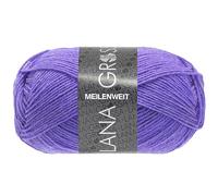LANA GROSSA Meilenweit 50g | Sockenklassiker, waschmaschinenfest | Handstrickgarn aus 80% Schurwolle & 20% Polyamid | 50g Wolle zum Stricken & Häkeln | 210m Garn FB1399