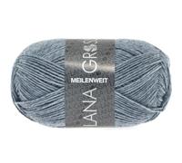 Lana Grossa Handstrickgarn Meilenweit 50 – 80% Schurwolle/20% Polyamid – Helles Jeans 50g (FB1302)