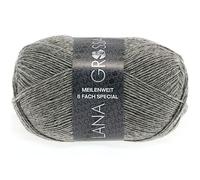 LANA GROSSA Meilenweit 6-fach 150 | 6-fädiger Sockenklassiker, waschmaschinenfest | Handstrickgarn 80% Schurwolle & 20% Polyamid | 150g Wolle zum Stricken & Häkeln | 390m Garn FB8961