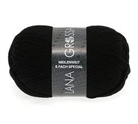 LANA GROSSA Meilenweit 6-fach 150 | 6-fädiger Sockenklassiker, waschmaschinenfest | Handstrickgarn 80% Schurwolle & 20% Polyamid | 150g Wolle zum Stricken & Häkeln | 390m Garn FB8814