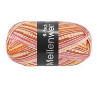 LANA GROSSA Meilenweit 6-fach 150 | 6-fädiger Sockenklassiker, waschmaschinenfest | Handstrickgarn 80% Schurwolle & 20% Polyamid | 150g Wolle zum Stricken & Häkeln | 390m Garn FB9615