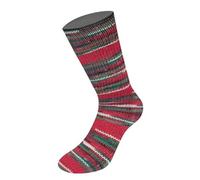 LANA GROSSA Meilenweit 6-Fach Merino Christmas | 6-fädiges Sockengarn aus Merino, waschmaschinenfest | Garn aus 80% Schurwolle & 20% Polyamid | 150g Wolle, Stricken & Häkeln | 390m Garn FB 632